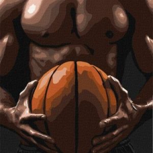 Картина за номерами - "Торс баскетболіста" ©art_selena_ua, 30х40см