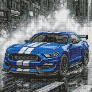 Алмазна мозаїка - "Сині перегони" ©art_selena_ua, 40х50см