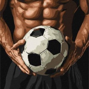 Картина за номерами - "Торс футболіста" ©art_selena_ua, 30х40см