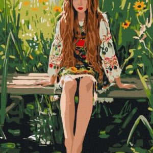 Картина за номерами - "Очі, що чекають" ©art_selena_ua, 30х40см