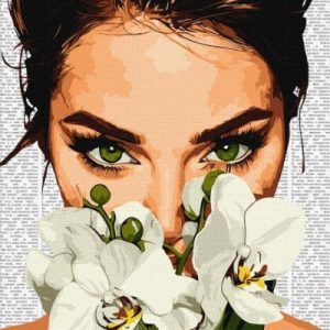 Картина за номерами - "Барвиста поезія: Орхідея" ©art_selena_ua, 40х50см