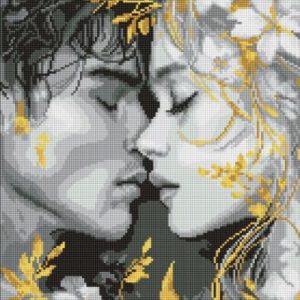 Алмазна мозаїка - "Погляд губами" ©art_selena_ua, 40х50см