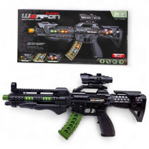 Автомат на батарейках (звук, світло, коробка 39,5*4,2*19,5 см)