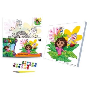 Картина по номерах "Дора у джунглях" (30х30 см)