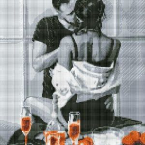 Алмазна мозаїка - "Ранкова пристрасть", 40х50см