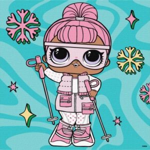 Картина за номерами - L.O.L. Surprise! Winter chill. Snow Bunny, 25х25см