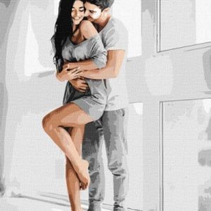 Картина за номерами - "Чутливі обійми", 40х50см