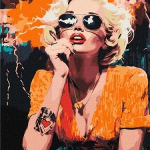 Картина за номерами - "Монро в Голлівуді" ©art_selena_ua, 30х40см