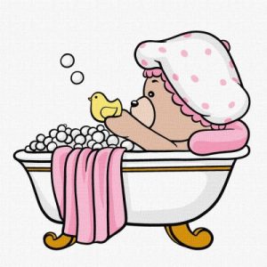 Картина за номерами - "Веселе купання" ©tanya_bonya, 25х25см