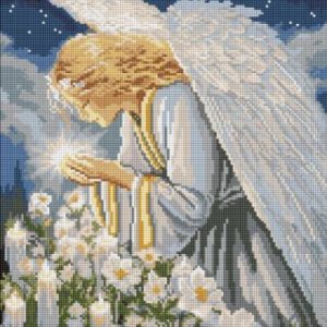 Алмазна мозаїка - "Молитва янгола" ©art_selena_ua, 40х50см