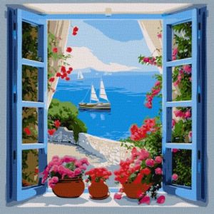 Картина за номерами - "Морський пейзаж" ©art_selena_ua, 40х40см