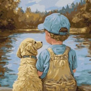 Картина за номерами "Вірні друзі" 40х50 см