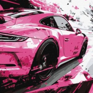 Картина за номерами - "Рожевий стиль" ©art_selena_ua, 40х50см