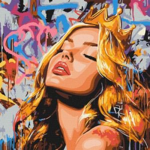 Картина за номерами - "Сучасна Спляча красуня" ©art_selena_ua, 40х40см