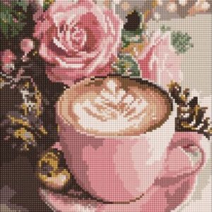 Алмазна мозаїка - "Новорічне капучино" ©art_selena_ua, 30х40см