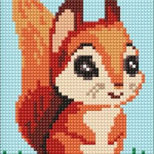 Алмазна мозаїка без підрамника - "Чарівна білочка" ©art_selena_ua, 15х20см