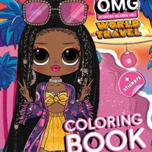 Книжка-розмальовка зі стікерами "Travel Sunset"