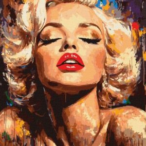 Картина за номерами - Яскрава Монро 40х50 см.