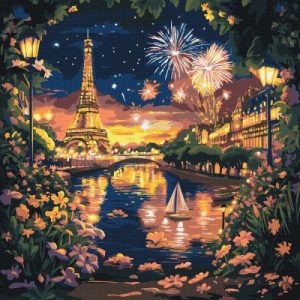 Картина за номерами - Салюти Парижу 40х40 см