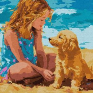 Картина за номерами - Друг дитинства 40х50 см.