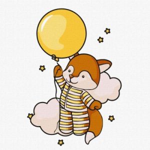 Картина за номерами - Досліджуючи небо 25х25 см.