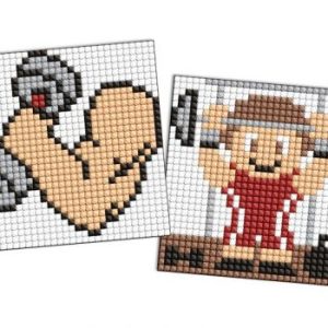 Алмазна мозаїка на стікері - "Спорт. Силач", набір із 2 сюжетів, 9х9см