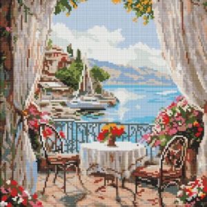 Алмазна мозаїка - "Літня тераса" ©art_selena_ua, 40х50см