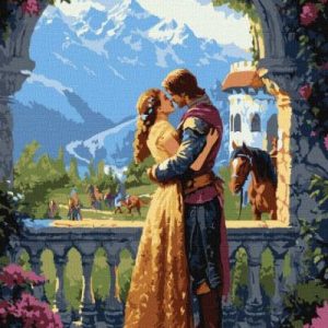 Картина за номерами - "Принцеса та лицар" ©art_selena_ua, 40х50см