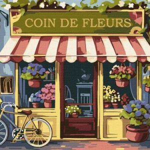 Картина за номерами - "Квітковий куточок" ©art_selena_ua, 30х40см