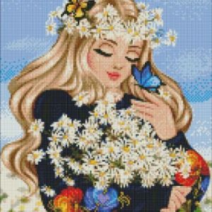 Алмазна мозаїка - "Ромашкове поле" ©krizhanskaya, 40х50см