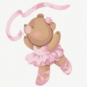 Картина за номерами - "Балеринка" ©tanya_bonya, 30х30см