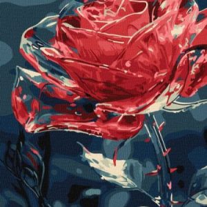 Картина за номерами - Кришталева квітка 30х40 см.