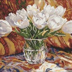 Алмазна мозаїка - "Тюльпановий спокій" ©art_selena_ua, 30х40см