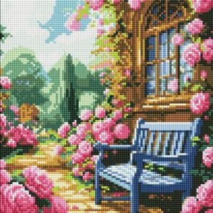 Алмазна мозаїка - "Квітковий сад" ©art_selena_ua, 30х40см