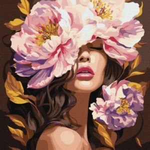 Картина за номерами - "В ароматі півоній" з фарбами металік ©art_selena_ua, 40х50см