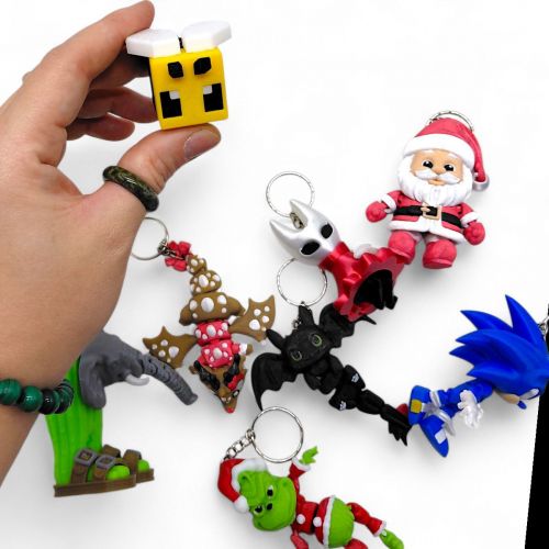 Брелок "Minecraft: Бджілка" (3d друк)