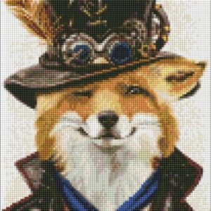 Алмазна мозаїка - "Стімпанк-лис" 30х40см