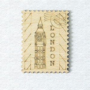 Декоративний елемент "Фігурка з фанери на магніті. Марка №8"