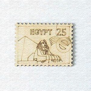 Декоративний елемент "Фігурка з фанери на магніті. Марка №10"