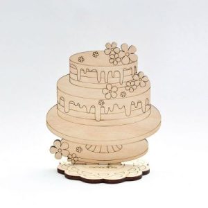 Декоративний елемент "Фігурка з фанери. Bon appetite. Солодощі тортик"