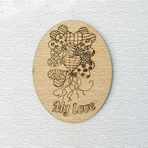 Декоративний елемент "Фігурка з фанери на магніті. Марка №1"