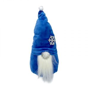 Новорічний Гном, 27 см, синій