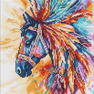 Алмазна мозаїка - "Яскравий кінь" ©art_selena_ua, 30х40см