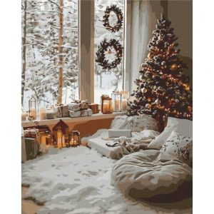 Картина по номерам "Магія зимового дня" 40x50 см.