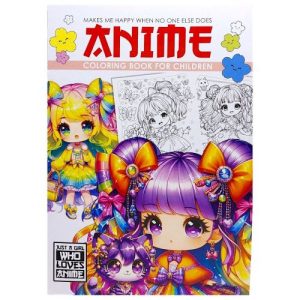 Розмальовка "Аніме" 21х29,7 см., 8 аркушів