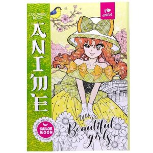 Розмальовка "Аніме" 21х29,7 см., 8 аркушів