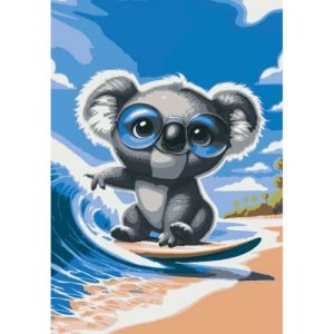 Картина по номерам "Тримай хвилю" 40х28 см