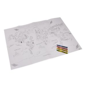 Розмальовка Crayola “Карта світу: Навколо Землі” з олівцями