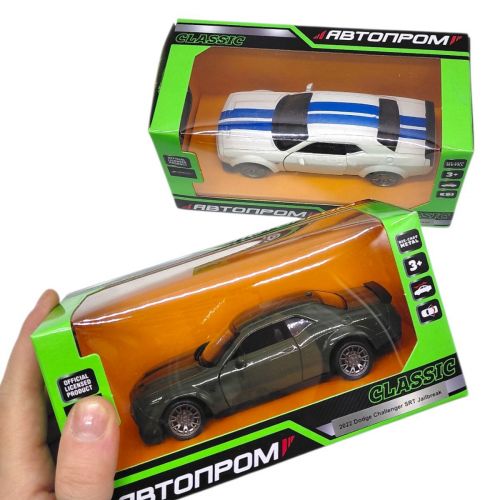 МАШИНА АВТОПРОМ (металева) Dodge Challenger (БОЛОТНИЙ)