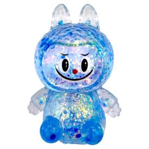 Антистрес жуйка-тягучка "Монстрик Лабубу" 10 см (БЛАКИТНИЙ)